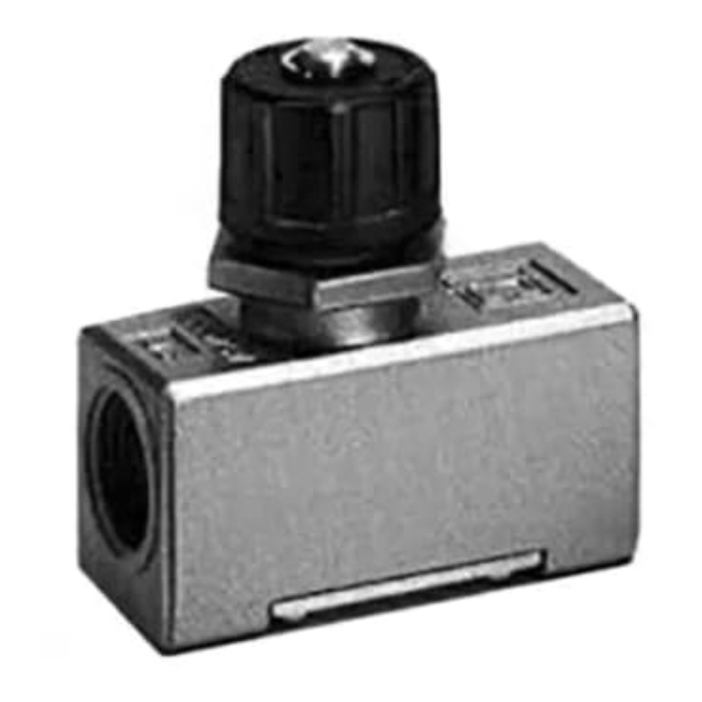 Picture of AS Series Threaded Flow Regulator, R 1/2 Male Inlet Port x R 1/2 Male Outlet Port, SMC, AS4000-04