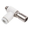 Picture of AS Series Threaded Speed Controller, M5 x 0.8 Male Inlet Port x M5 x 0.8 Male Outlet Port x 4mm Tube Outlet Port, SMC, AS1201F-M5-04D