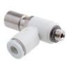 Picture of AS Series Threaded Speed Controller, M5 x 0.8 Male Inlet Port x M5 x 0.8 Male Outlet Port x 4mm Tube Outlet Port, SMC, AS1201F-M5-04D