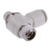 Picture of AS Series Threaded Speed Controller, R 1/4 Male Inlet Port x R 1/4 Male Outlet Port x 8mm Tube Outlet Port, SMC, AS2201F-02-08S
