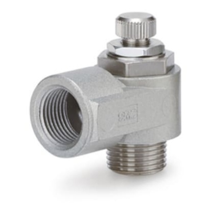 Picture of AS Series Threaded Speed Controller, R 1/8 Inlet Port x G 1/8 Outlet Port, SMC, AS2200-01