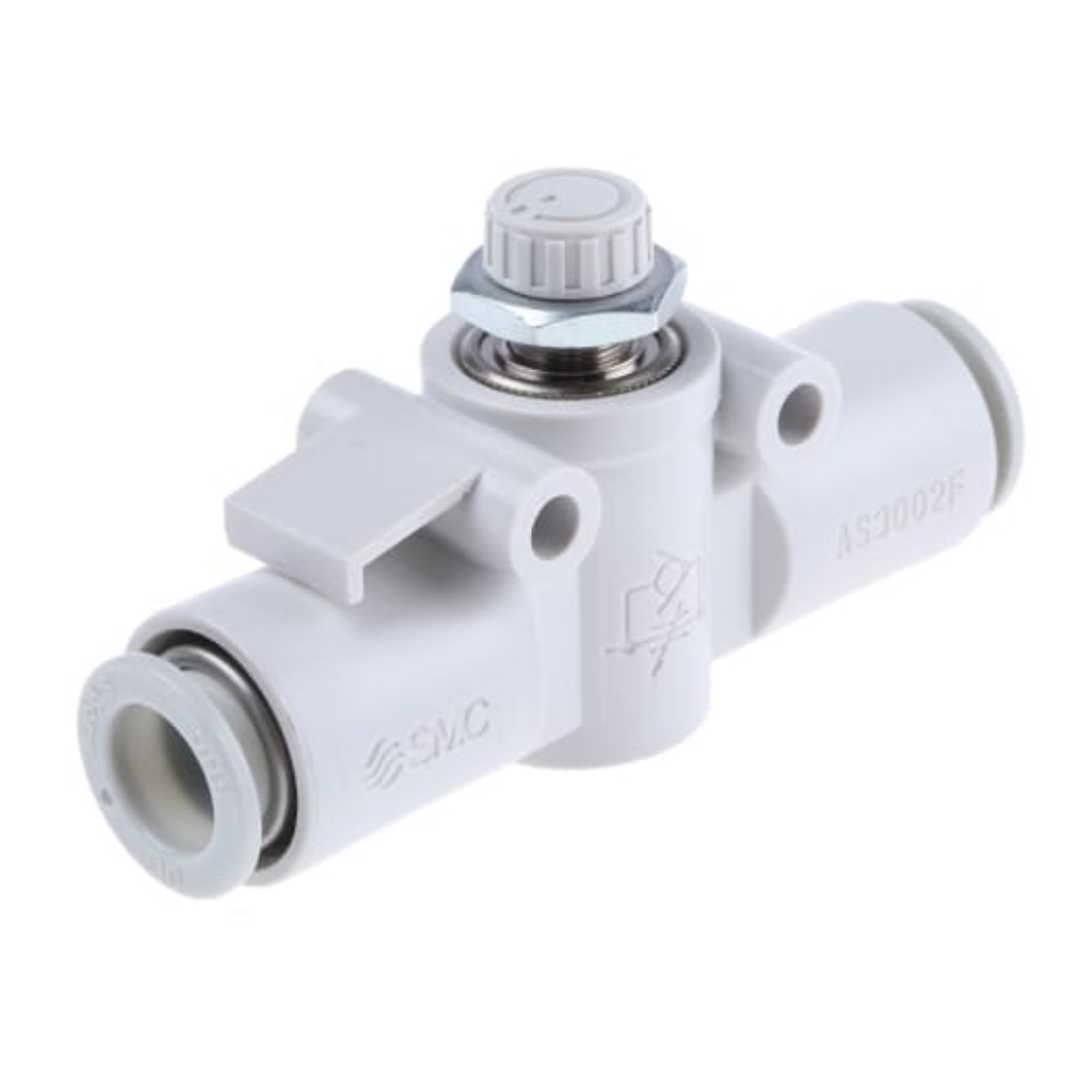 Picture of AS Series Tube Flow Controller, 10mm Tube Inlet Port x 10mm Tube Outlet Port, SMC, AS3002F-10