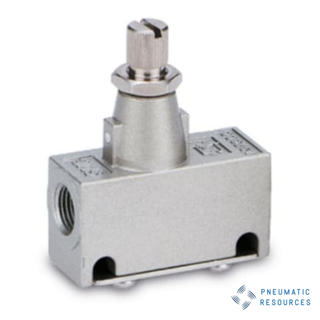 Picture of AS Series Tube Flow Controller, G 1/8 Inlet Port, R1/8in Tube Inlet Port x G 1/8 Outlet Port x 1/8in Tube Outlet, SMC, AS2000-01-3