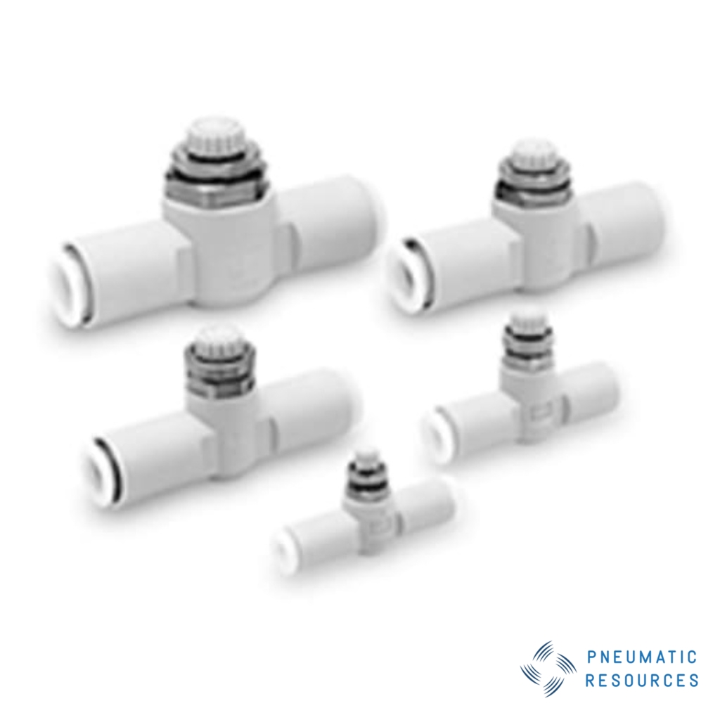 Picture of AS Series Tube Speed Controller, 6mm Tube Inlet Port x 6mm Tube Outlet Port, SMC, AS2001FG-06