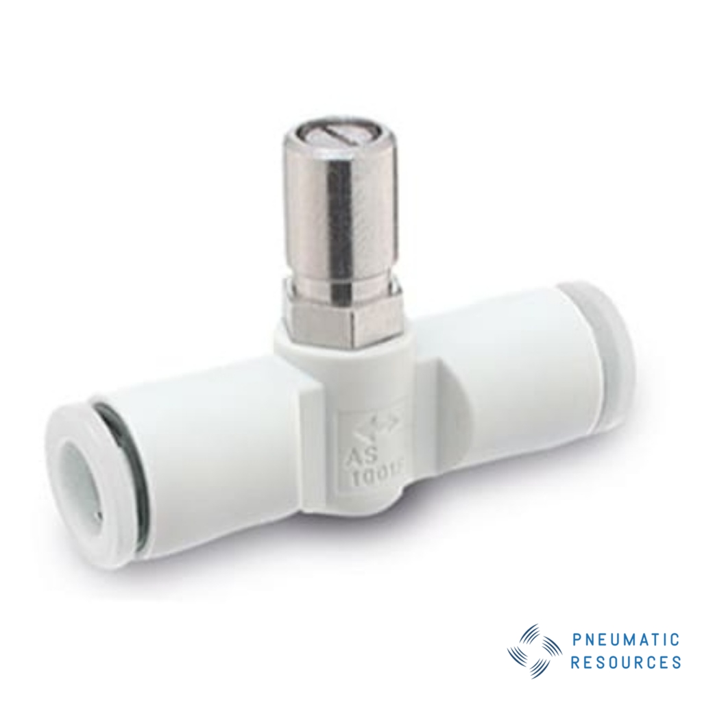 Picture of AS Series Tube Speed Controller, 8mm Tube Inlet Port x 8mm Tube Outlet Port, SMC, AS3001F-08D