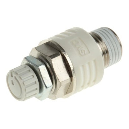 Picture of ASN2 Brass 1.5MPa Pneumatic Silencer, Threaded, R 1/8 Male, SMC, ASN2-01-S