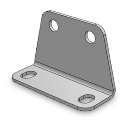 Picture of Bracket , For Use With AS*F Series, SMC, AS-10L