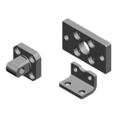 Picture of Cylinder Bracket , For Use With C55 Compact Cylinder, SMC, C55-L050