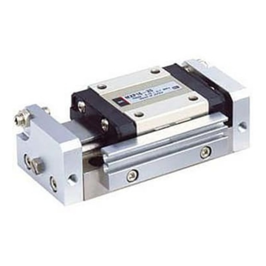 Picture of Pneumatic Guided Cylinder - 10mm Bore, 20mm Stroke, MXP Series, Double Acting, SMC, MXP10-20