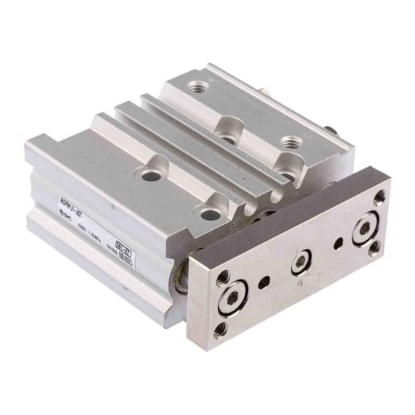 Picture of Pneumatic Guided Cylinder - 12mm Bore, 20mm Stroke, MGP Series, Double Acting, SMC, MGPM12-20Z