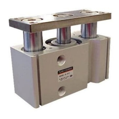 Picture of Pneumatic Guided Cylinder - 12mm Bore, 20mm Stroke, MGQ Series, Double Acting, SMC, MGQL12-20