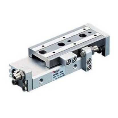 Picture of Pneumatic Guided Cylinder - 12mm Bore, 20mm Stroke, MXQ Series, Double Acting, SMC, MXQ12-20