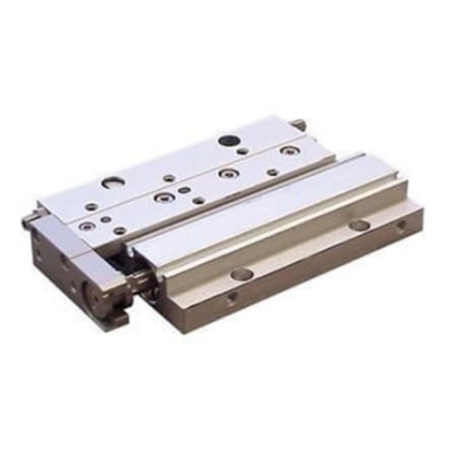 Picture of Pneumatic Guided Cylinder - 16mm Bore, 75mm Stroke, MXF Series, Double Acting, SMC, MXF16-75