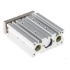 Picture of Pneumatic Guided Cylinder - 20mm Bore, 50mm Stroke, MGP Series, Double Acting, SMC, MGPM20TF-50Z
