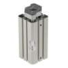 Picture of Pneumatic Guided Cylinder - 25mm Bore, 50mm Stroke, CQM Series, Double Acting, SMC, CDQMB25-50
