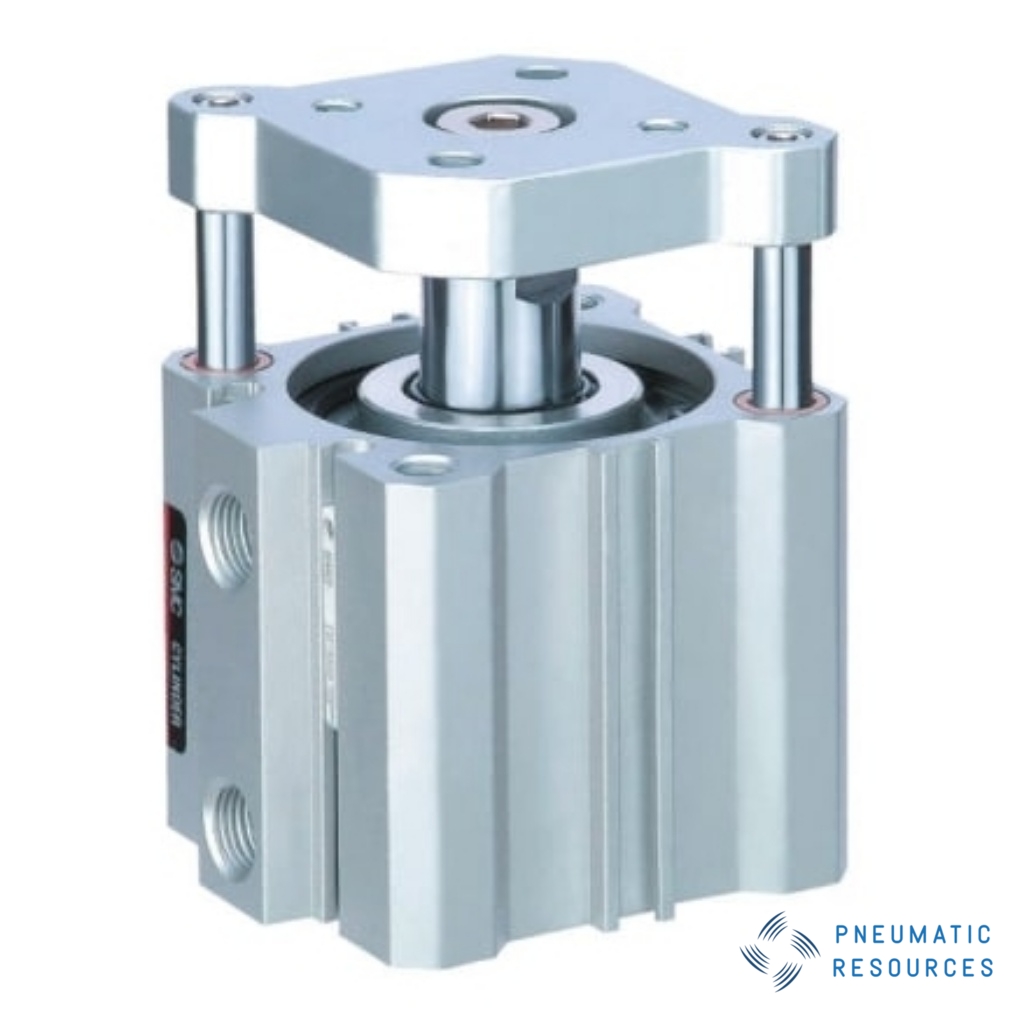 Picture of Pneumatic Guided Cylinder - 50mm Bore, 30mm Stroke, CQM Series, Double Acting, SMC, CDQMB50-30