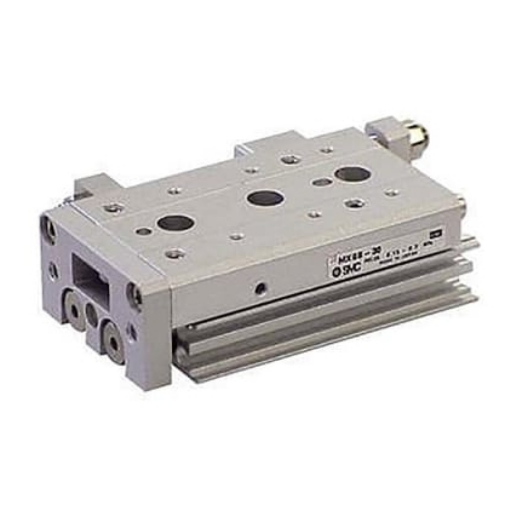 Picture of Pneumatic Guided Cylinder - 6mm Bore, 10mm Stroke, MXS Series, Double Acting, SMC, MXS6-10AS
