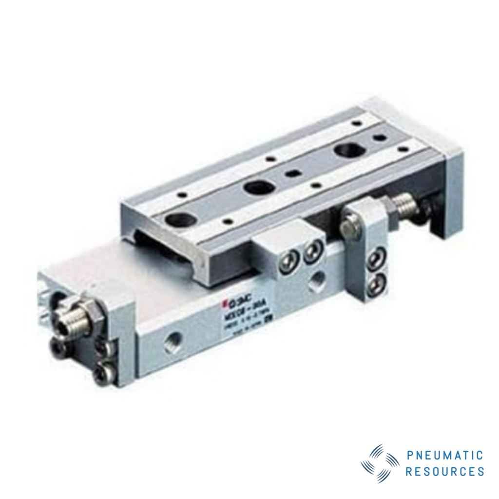 Picture of Pneumatic Guided Cylinder - 6mm Bore, 40mm Stroke, MXQ Series, Double Acting, SMC, MXQ6-40