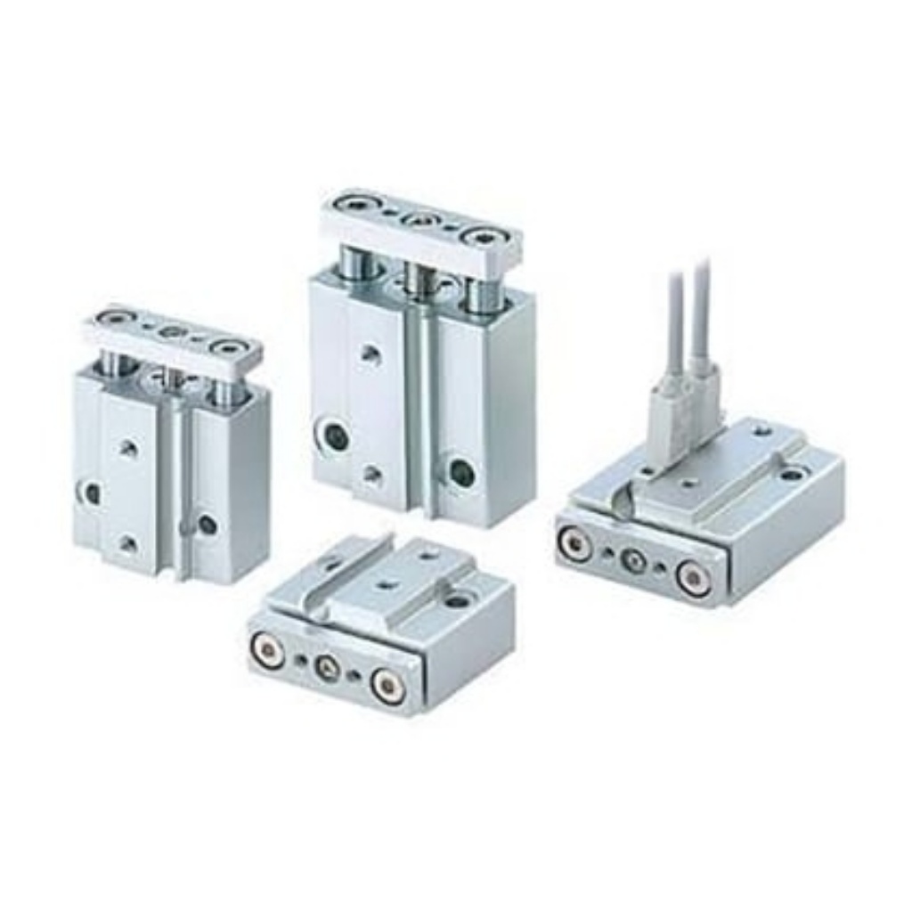 Picture of Pneumatic Guided Cylinder - 6mm Bore, 5mm Stroke, MGJ Series, Double Acting, SMC, MGJ6-5