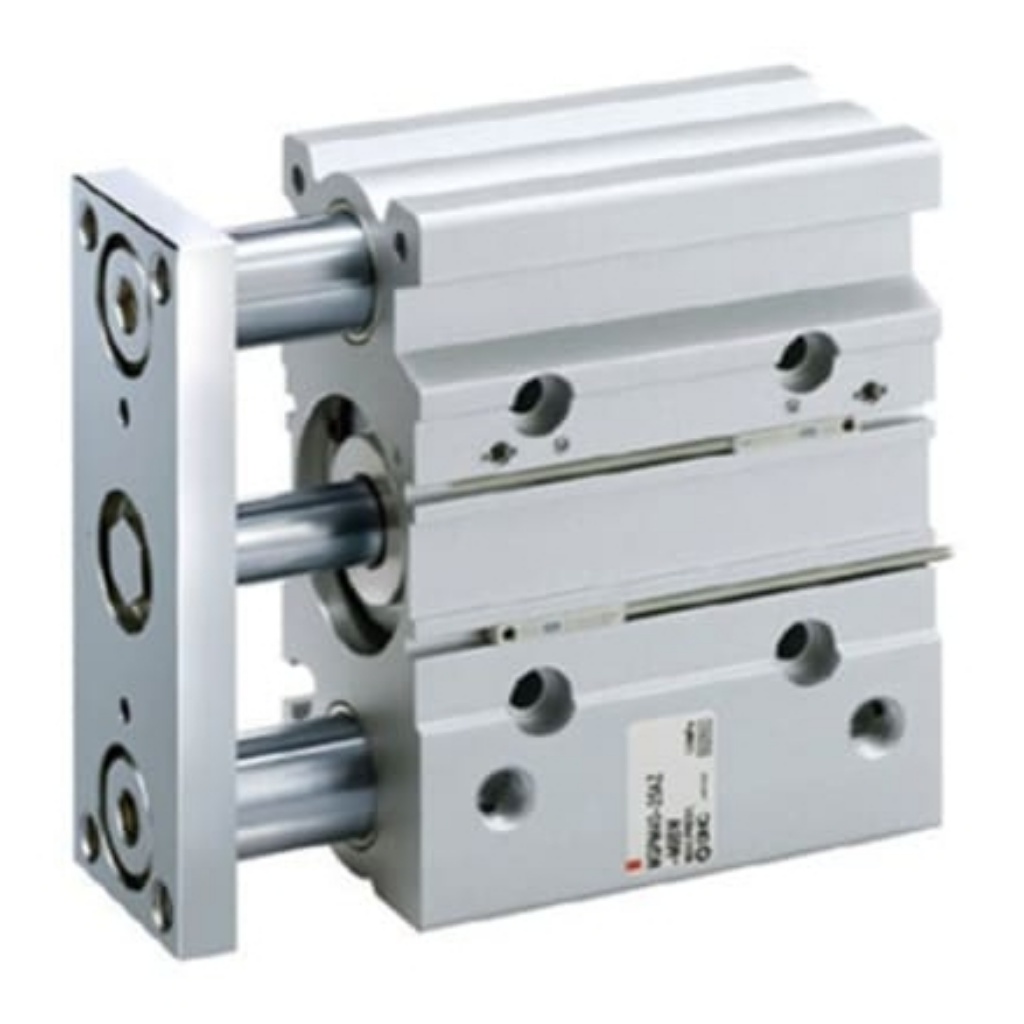 Picture of Pneumatic Guided Cylinder - 80mm Bore, 75mm Stroke, MGP Series, Double Acting, SMC, MGPL80TF-75AZ