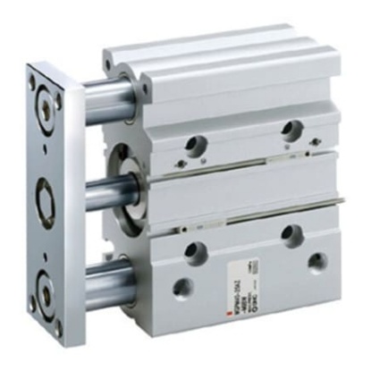 Picture of Pneumatic Guided Cylinder - 80mm Bore, 75mm Stroke, MGP Series, Double Acting, SMC, MGPL80TF-75AZ