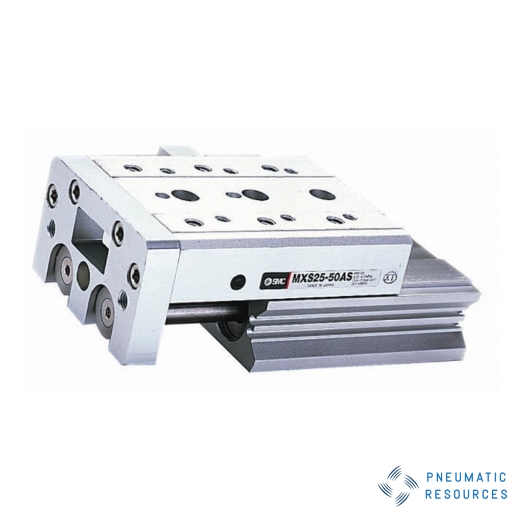 Picture of Pneumatic Guided Cylinder - 8mm Bore, 20mm Stroke, MXS Series, Double Acting, SMC, MXS8-20