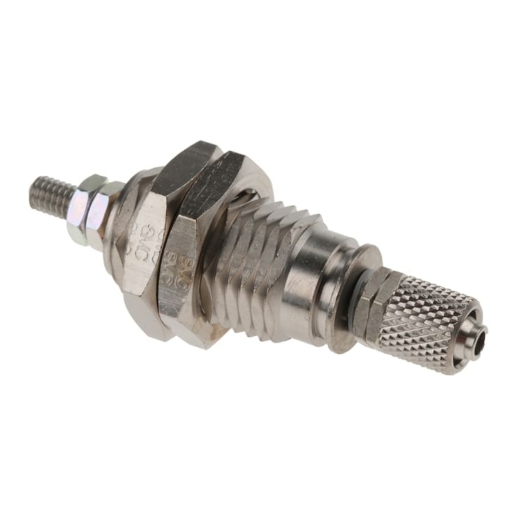 Picture of Pneumatic Piston Rod Cylinder - 10mm Bore, 10mm Stroke, CJP Series, Single Acting, SMC, CJPB10-10H6