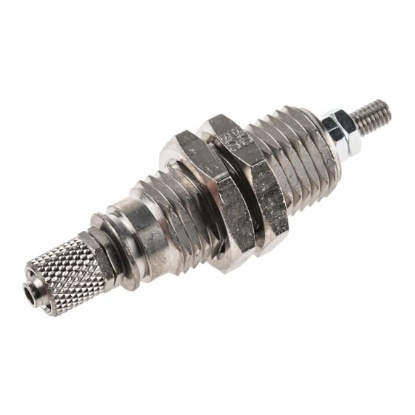 Picture of Pneumatic Piston Rod Cylinder - 10mm Bore, 15mm Stroke, CJP Series, Single Acting, SMC, CJPB10-15H6