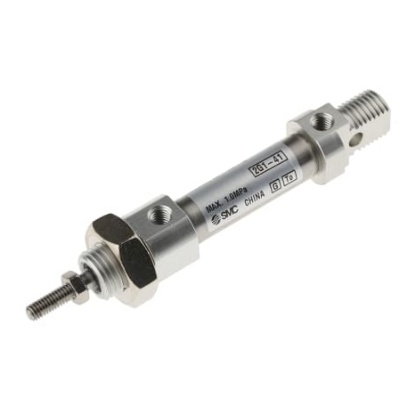 Picture of Pneumatic Piston Rod Cylinder - 10mm Bore, 10mm Stroke, C85 Series, Double Acting, SMC, CD85N10-10-B