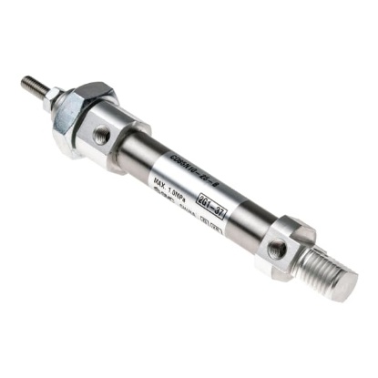 Picture of Pneumatic Piston Rod Cylinder - 10mm Bore, 25mm Stroke, C85 Series, Double Acting, SMC, CD85N10-25-B