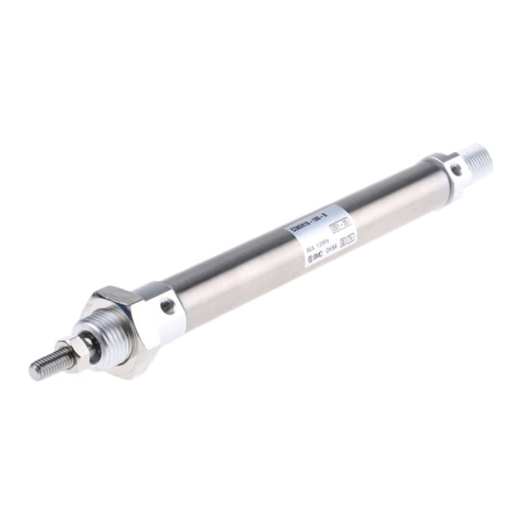 Picture of Pneumatic Piston Rod Cylinder - 16mm Bore, 100mm Stroke, C85 Series, Double Acting, SMC, CD85N16-100-B