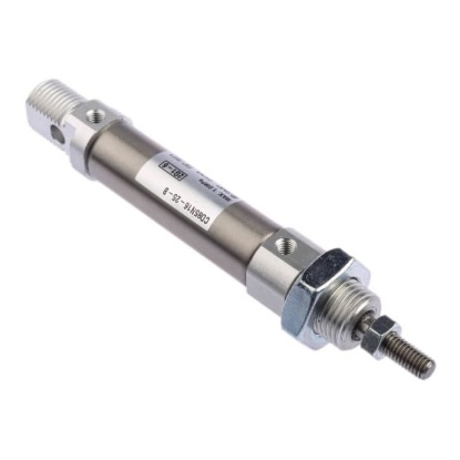 Picture of Pneumatic Piston Rod Cylinder - 16mm Bore, 25mm Stroke, C85 Series, Double Acting, SMC, CD85N16-25-B