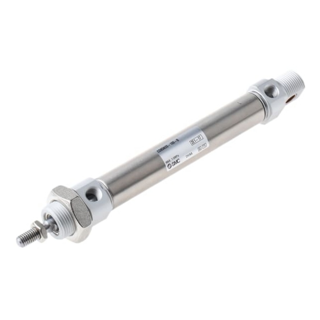 Picture of Pneumatic Piston Rod Cylinder - 20mm Bore, 100mm Stroke, C85 Series, Double Acting, SMC, CD85N20-100-B