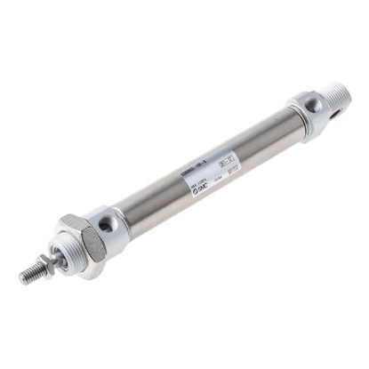 Picture of Pneumatic Piston Rod Cylinder - 20mm Bore, 100mm Stroke, C85 Series, Double Acting, SMC, CD85N20-100-B