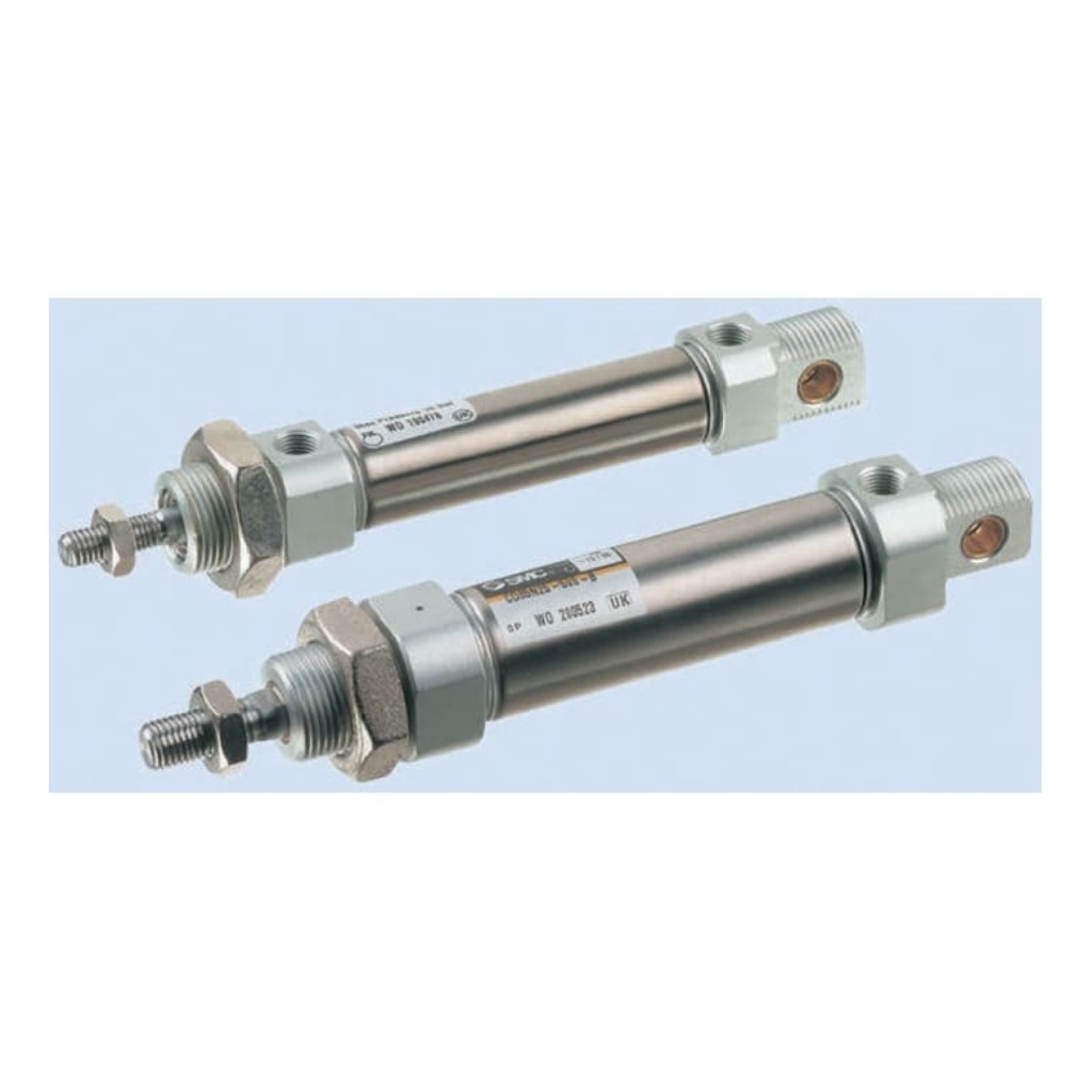 Picture of Pneumatic Piston Rod Cylinder - 20mm Bore, 100mm Stroke, C85 Series, Double Acting, SMC, CD85N20-100C-B
