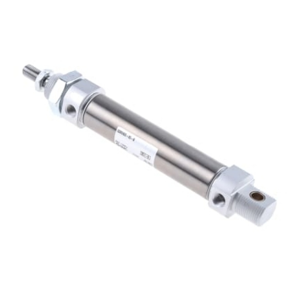 Picture of Pneumatic Piston Rod Cylinder - 25mm Bore, 80mm Stroke, C85 Series, Double Acting, SMC, CD85N25-80-B