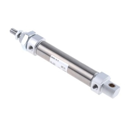 Picture of Pneumatic Piston Rod Cylinder - 25mm Bore, 80mm Stroke, C85 Series, Double Acting, SMC, CD85N25-80-B