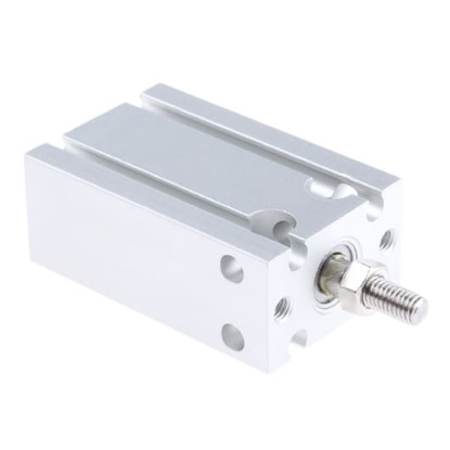 Picture of Pneumatic Piston Rod Cylinder - 16mm Bore, 10mm Stroke, CU Series, Double Acting, SMC, CDU16-10D