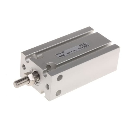 Picture of Pneumatic Piston Rod Cylinder - 16mm Bore, 20mm Stroke, CU Series, Double Acting, SMC, CDU16-20D
