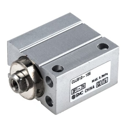 Picture of Pneumatic Piston Rod Cylinder - 10mm Bore, 10mm Stroke, CUJ Series, Single Acting, SMC, CUJB10-10S