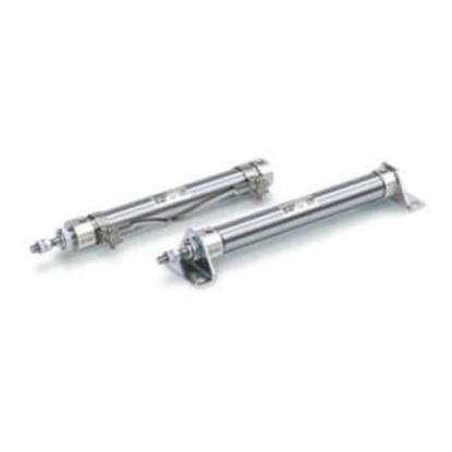 Picture of Double Acting Cylinder - 10mm Bore, 25mm Stroke, CDJ Series, Double Acting, SMC, CDJ2L10-25Z-B