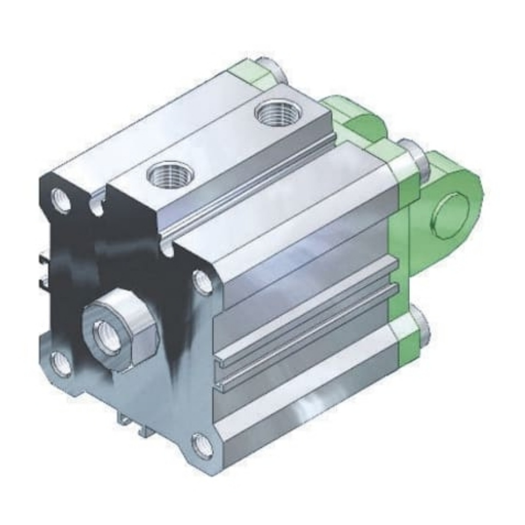 Picture of Pneumatic Compact Cylinder - 20mm Bore, 30mm Stroke, CQS Series, Double Acting, SMC, CDQSB20-30D
