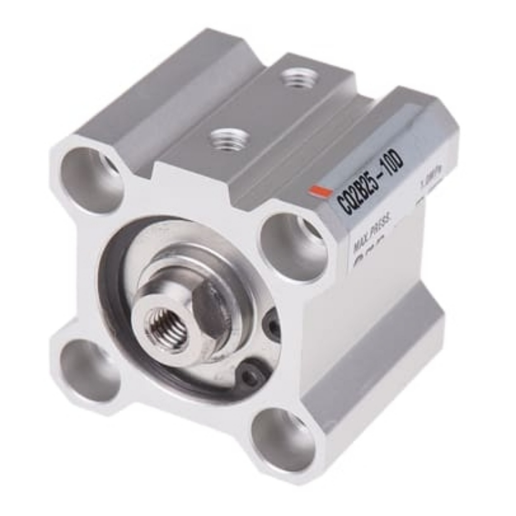 Picture of Pneumatic Compact Cylinder - 25mm Bore, 10mm Stroke, CQ2 Series, Double Acting, SMC, CQ2B25-10D