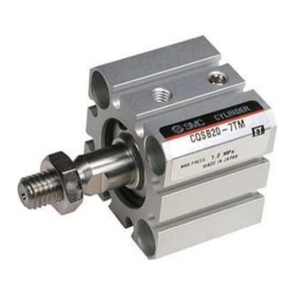 Picture of Pneumatic Compact Cylinder - 25mm Bore, 10mm Stroke, CQS Series, Double Acting, SMC, CDQSB25-10S