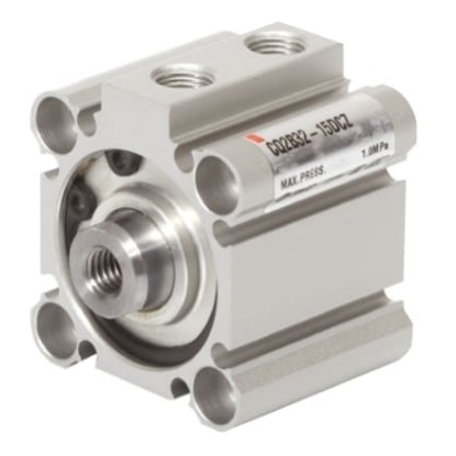 Picture of Pneumatic Compact Cylinder - 25mm Bore, 25mm Stroke, CQ2 Series, Double Acting, SMC, CQ2B25-25DC