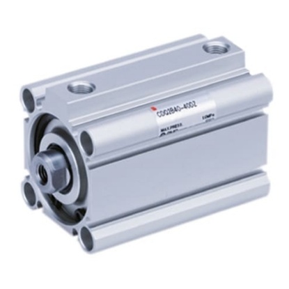 Picture of Pneumatic Compact Cylinder - 32mm Bore, 10mm Stroke, CQ2 Series, Double Acting, SMC, CDQ2B32TF-10DZ
