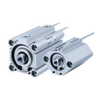 Picture of Pneumatic Compact Cylinder - 40mm Bore, 10mm Stroke, CQ2 Series, Double Acting, SMC, CDQ2B40TF-10DCZ