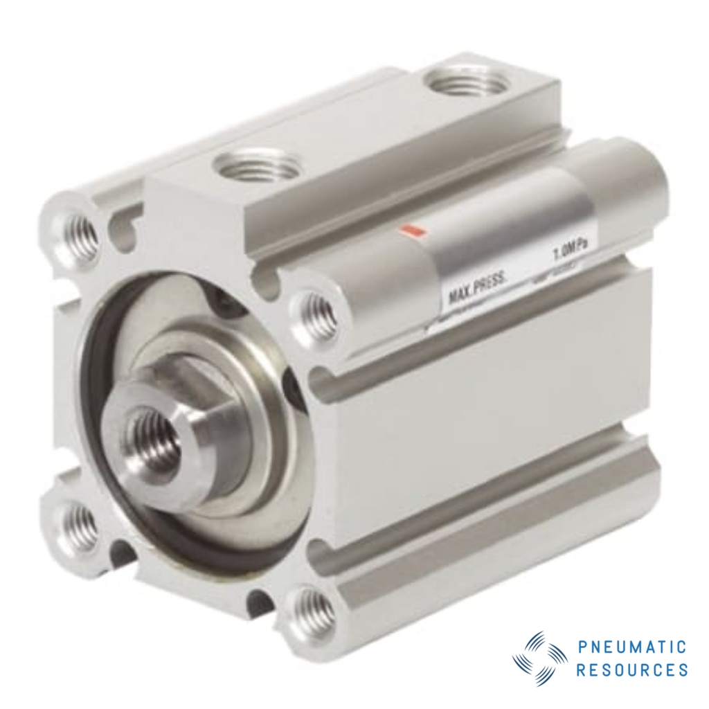 Picture of Pneumatic Compact Cylinder - 63mm Bore, 100mm Stroke, CQ2 Series, Double Acting, SMC, CDQ2A63-100DCZ