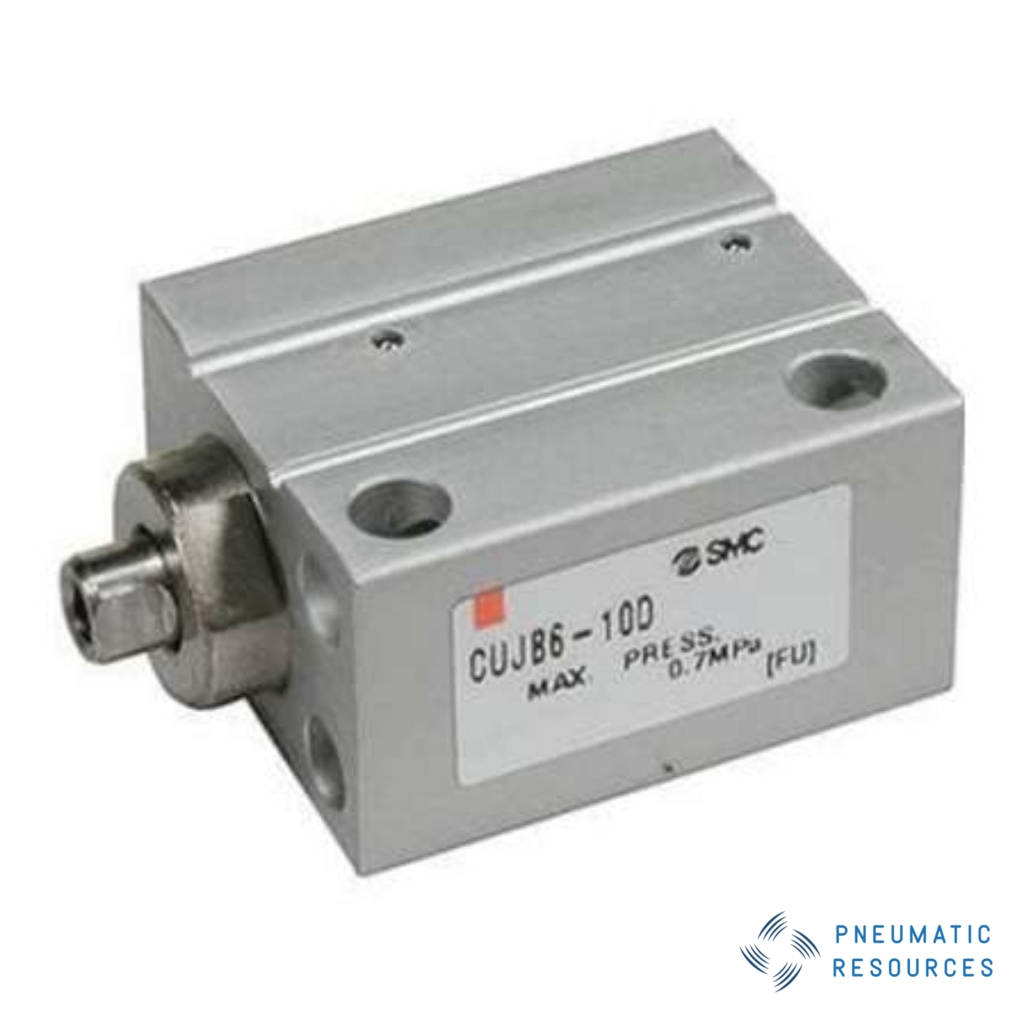Picture of Pneumatic Compact Cylinder - 6mm Bore, 10mm Stroke, CUJ Series, Double Acting, SMC, CUJB6-10DM