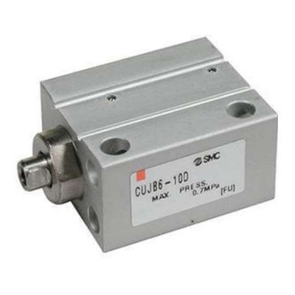 Picture of Pneumatic Compact Cylinder - 6mm Bore, 10mm Stroke, CUJ Series, Double Acting, SMC, CUJB6-10DM